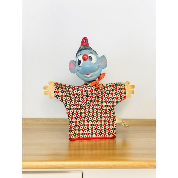 Vintage Disney Hand Puppets-Cinderella's Gus-The Ugly Dachshund Dachsie-Set of 2 - Picture 2 of 14